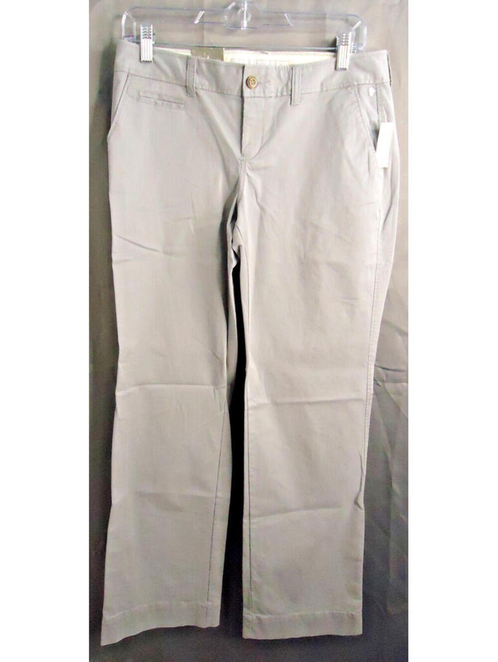 Old Navy The Perfect Khakis Bootcut Pants MidRise Gray Size 6 Regular Stretch
